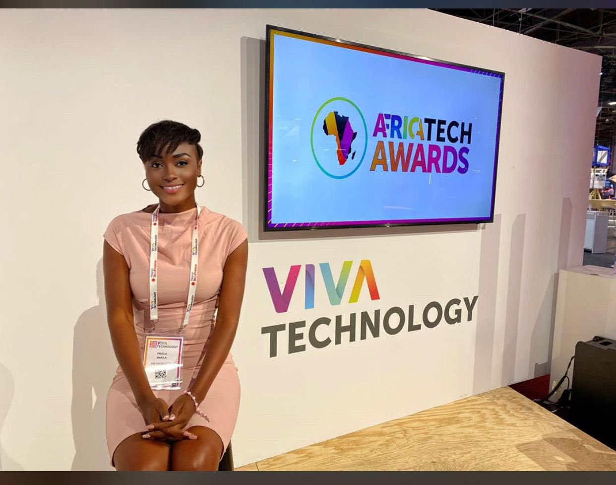 PRISCA Makila, DG de Kim engineering présente son projet au salon Vivatechnologie